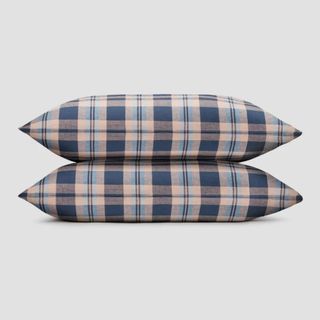 Atlantic Dallington Plaid Linen Blend Pillowcase (Pair)