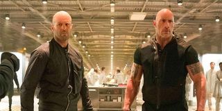 Hobbs and Shaw Jason Statham and Dwayne Johnson