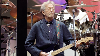 Eric Clapton performs onstage during Day 2 of Eric Clapton's Crossroads Guitar Festival at Crypto.com Arena on September 24, 2023 in Los Angeles, California.