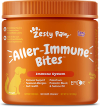 Zesty Paws Allergy Immune Supplement for Dogs RRP: $28.97 | Now: $20.28 | Save: $8.69 (30%)