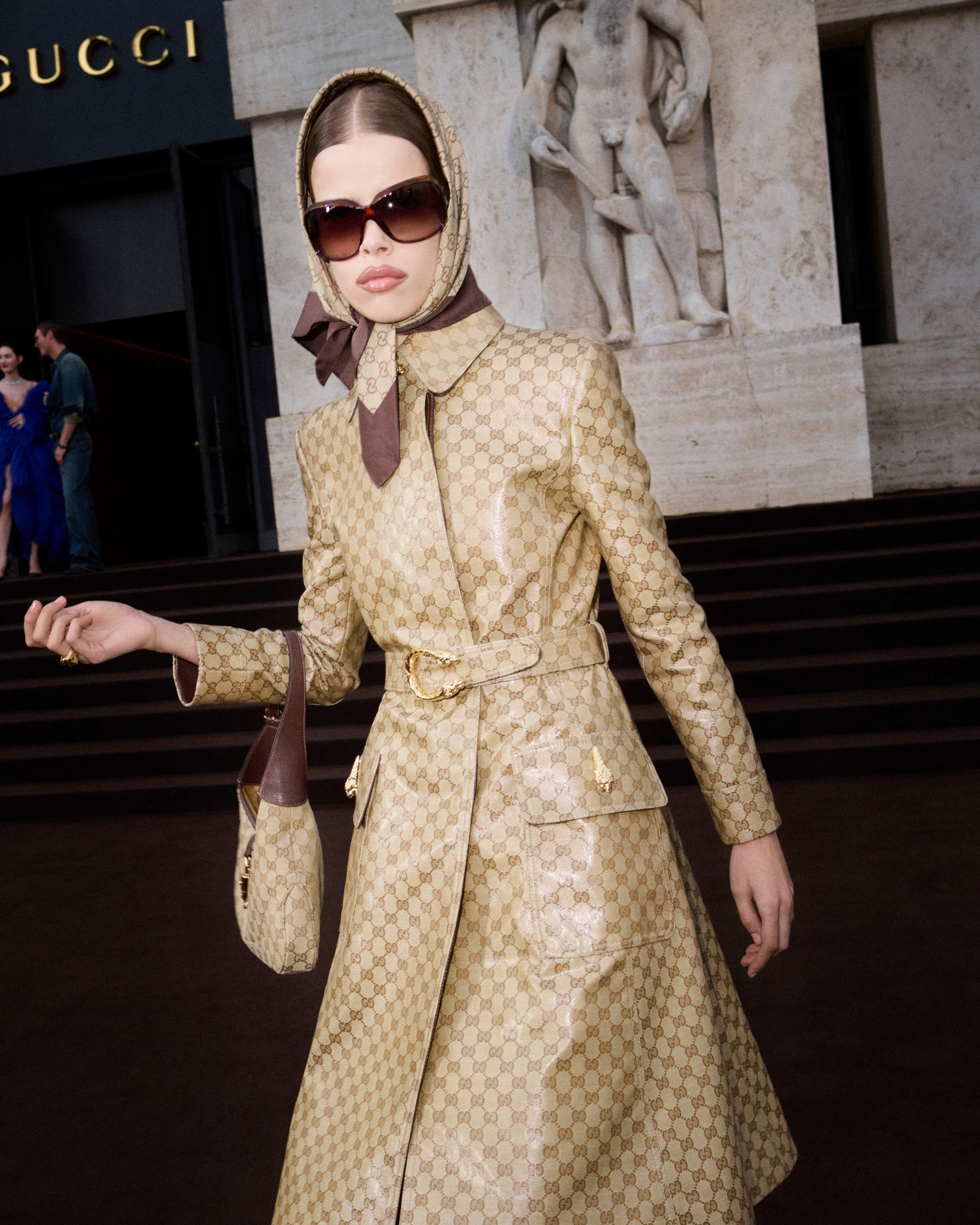 The updated Gucci Jackie as seen at Gucci&#039;s spring/summer 2026 collection presentation during Milan Fashion Week.