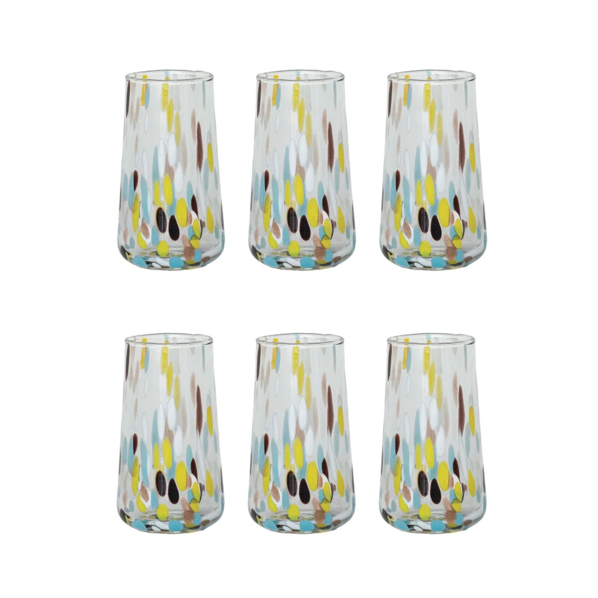 Blown Confetti Drinking Glass By Orren Ellis