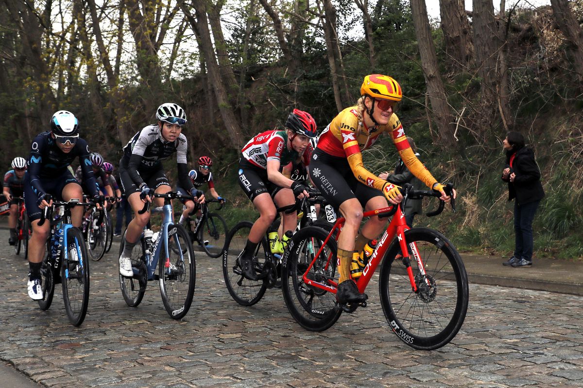 De Brabantse Pijl La Fleche Brabanconne Women 2022 7th Edition SintPietersLeeuw Overijse 1412 km 13042022 Joscelin Lowden GBR UnoX Pro Cycling Team photo Rafa GomezSprintCyclingAgency2022