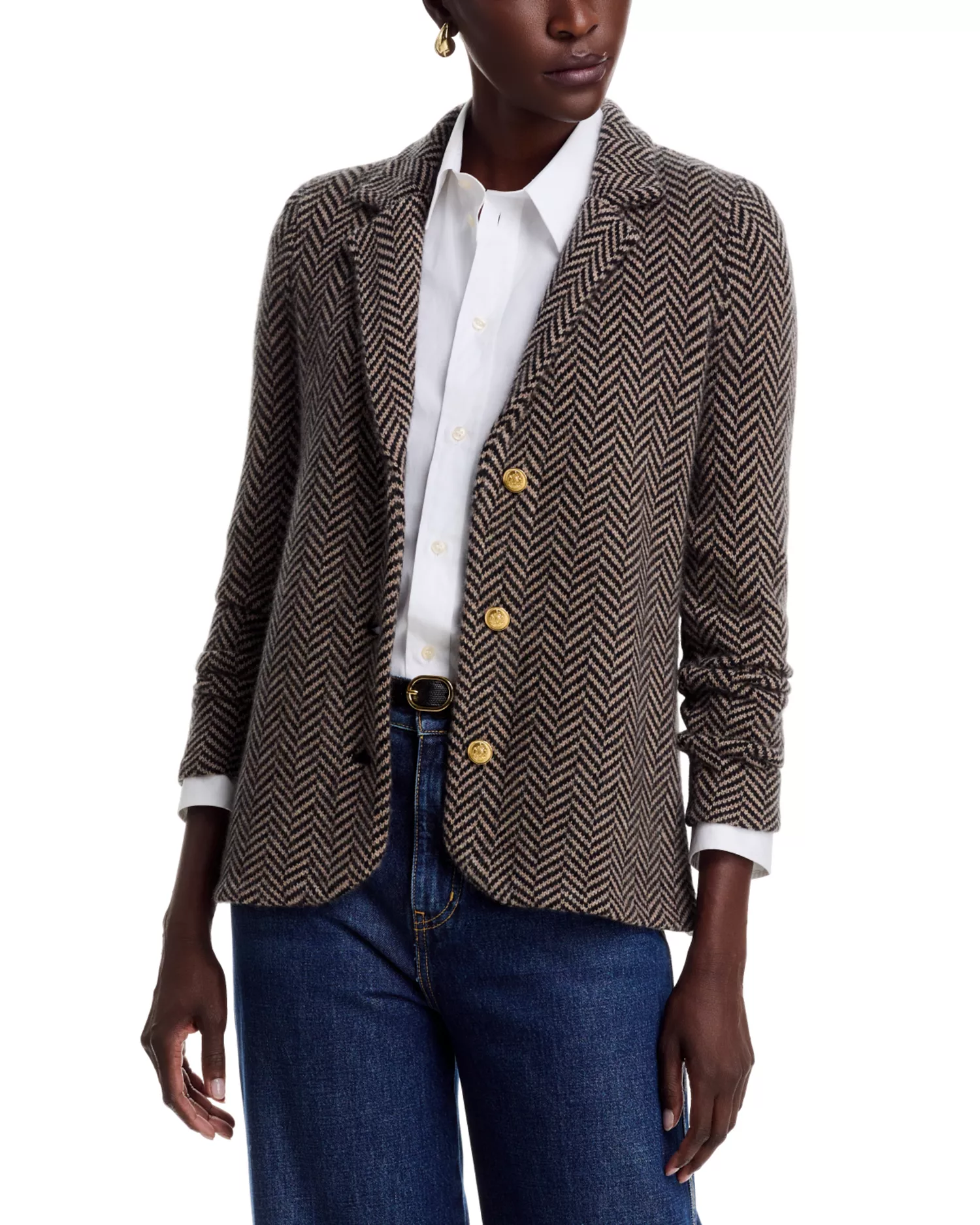 100% Cashmere Notch Lapel Blazer - Exclusive