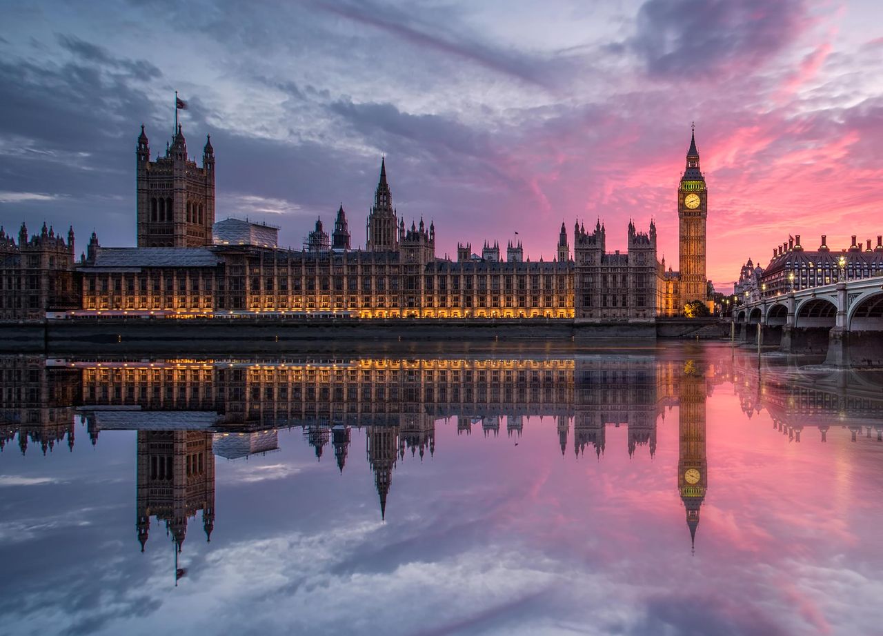 Westminster Palace, aka The Houses of Parliament, designed by Charles Barry.