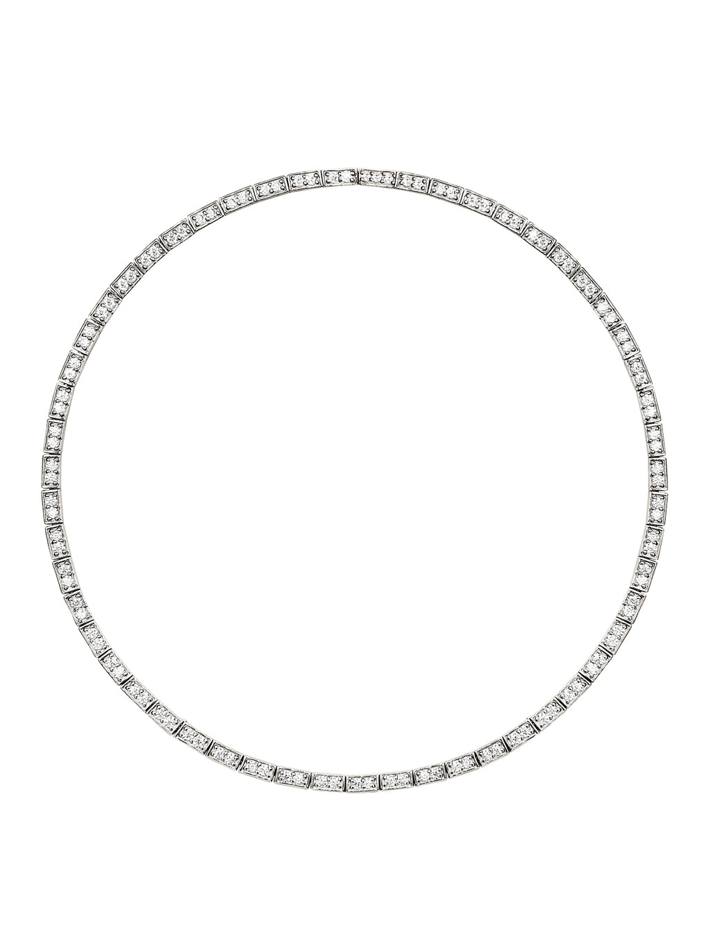 Claude Rivi&amp;Egrave;re Necklace in Moissanite, Sterling Silver