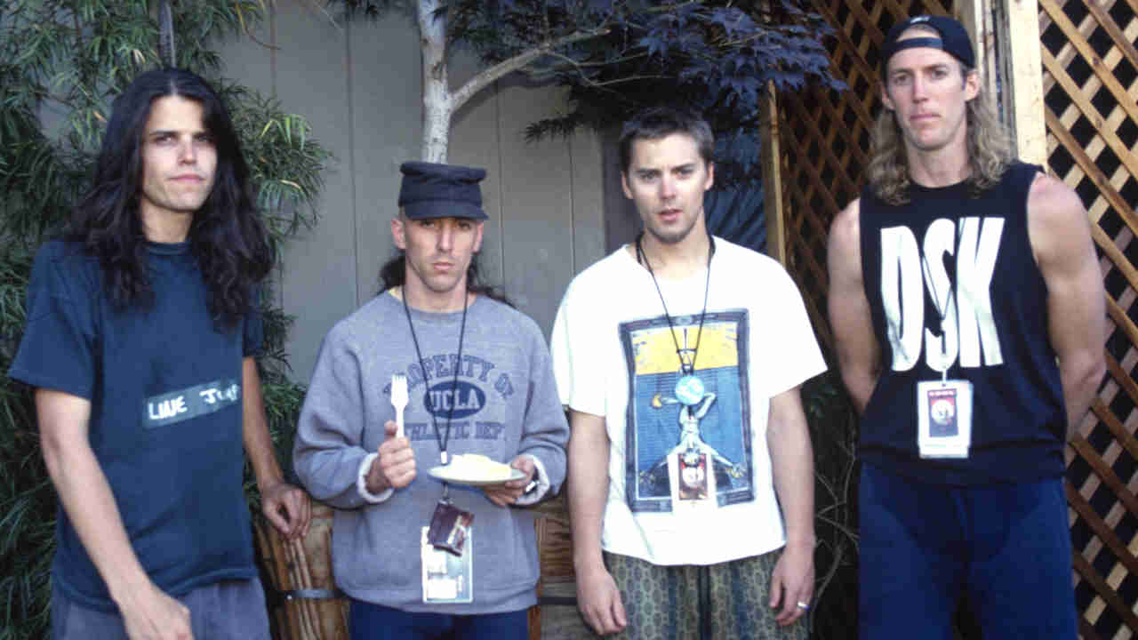 Tool posing for a photograph in 1993