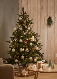 6ft Warm Pre-lit Noble Christmas Tree - &nbsp;£111.20 (Save 20%) | Marks and Spencer