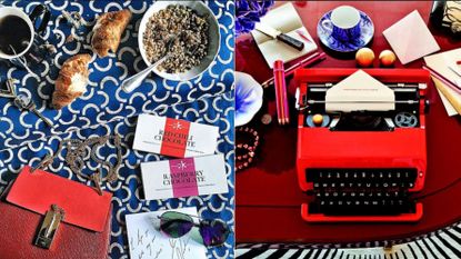 Aerial Artistic Shot of Belongings on Table