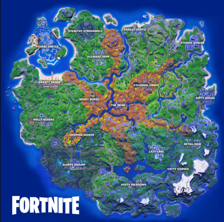 Fortnite season 6 Spire map