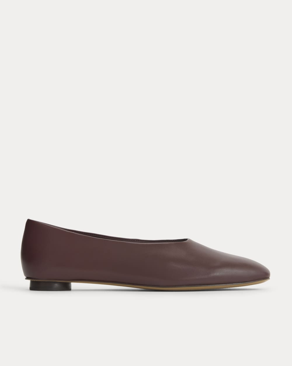 Gallery Square-Toe Flat | Burgundy - 5