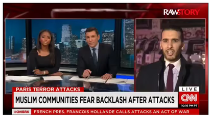 CNN anchors interview Yaser Louati about the 2015 Paris terror attacks.