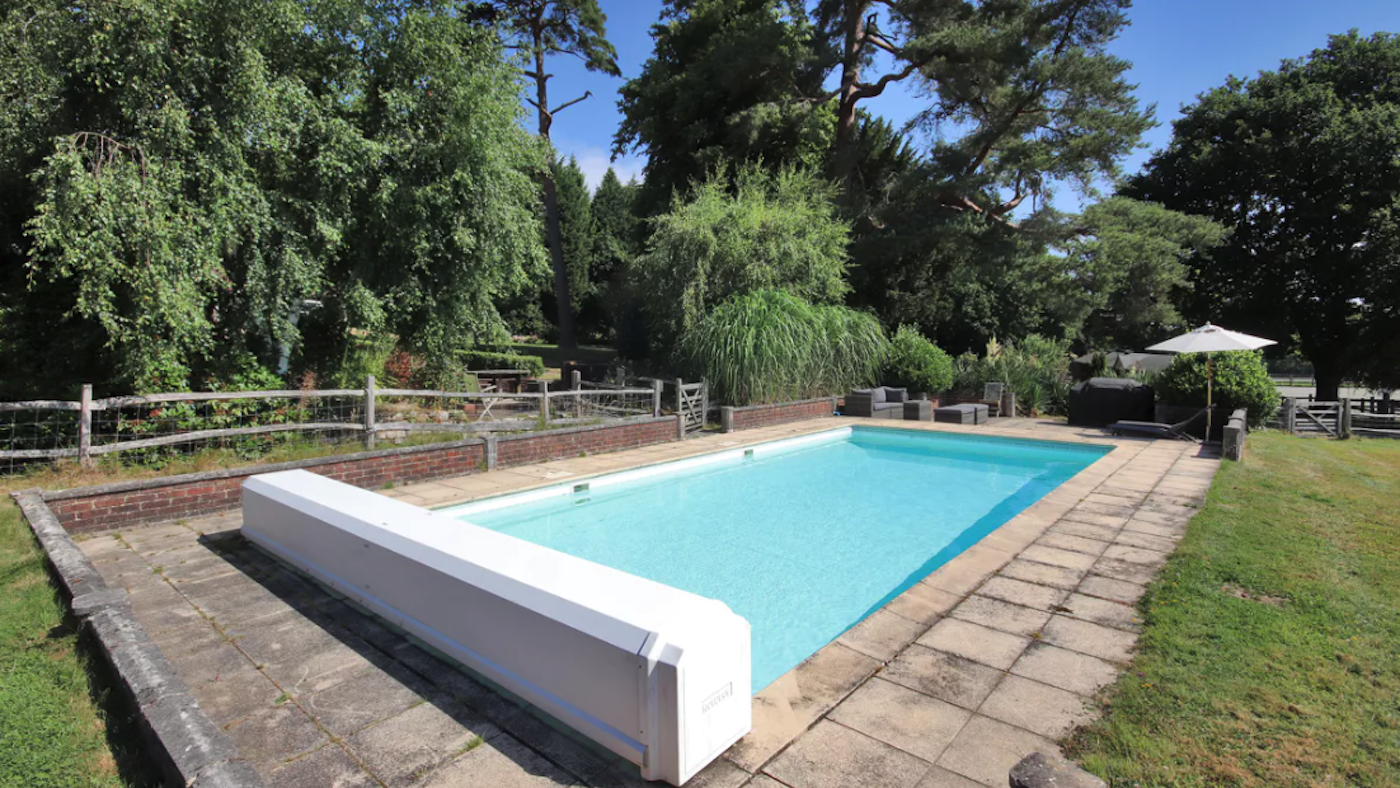 Outdoor swimming pool at The Terrace House Hartfield