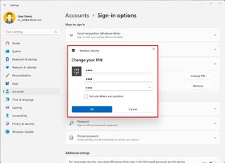 Windows 11 change PIN