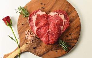 Morrisons Heart Steak valentines