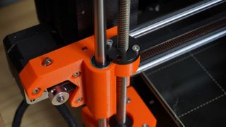 As with the original Prusa, the Original Prusa i3 MK3S features multiple printed parts alongside high-quality stepper motors, lead screws and bearings (Image credit: TechRadar)