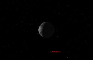 Aldebaran and the Moon, August 2015