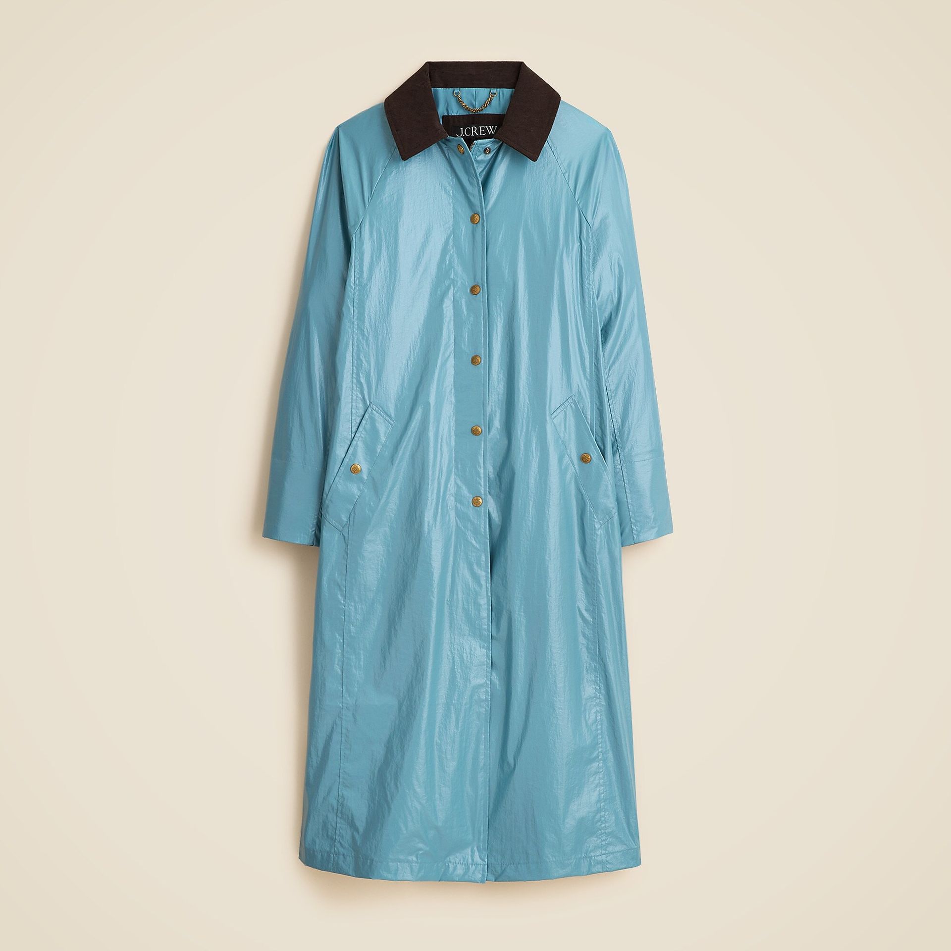 jcrew, Shiny Long Barn Jacket&trade;