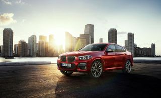 Red BMW X4 at Geneva Motor Show 2018