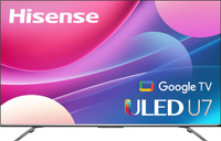 Hisense 65" QLED TV: was $1,199 now $639 @ Best Buy
The Hisense U7H delivers an excellent all-around 4K image. In our Hisense U7H QLED TV review, we called it an incredible value that outshines much of the far more expensive competition. It features Dolby Vision/HDR10/HDR10 Plus/HLG support, 120Hz refresh rate, Google Assistant/Alexa support, and four HDMI ports (two of which are HDMI 2.1 inputs).
Price check: $698 @ Amazon