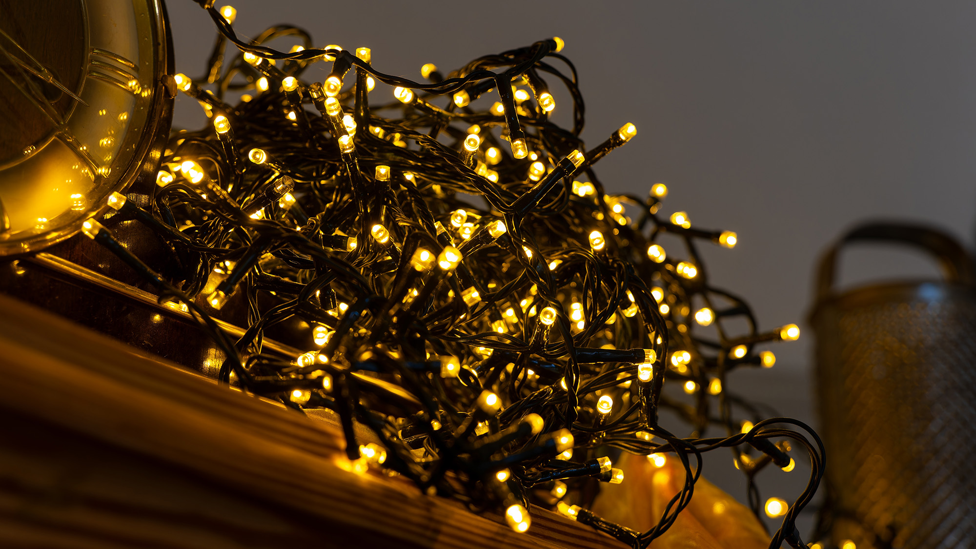 Tangled fairy lights