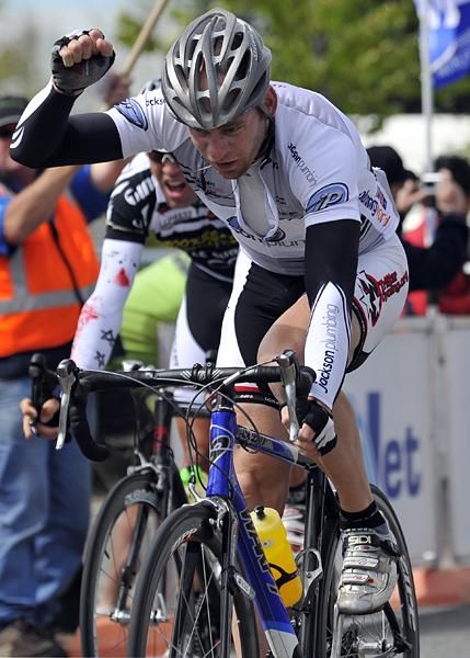 Michael Olheiser of Jackson Plumbing wins Stage 8 from Te Anau to Lumsden.