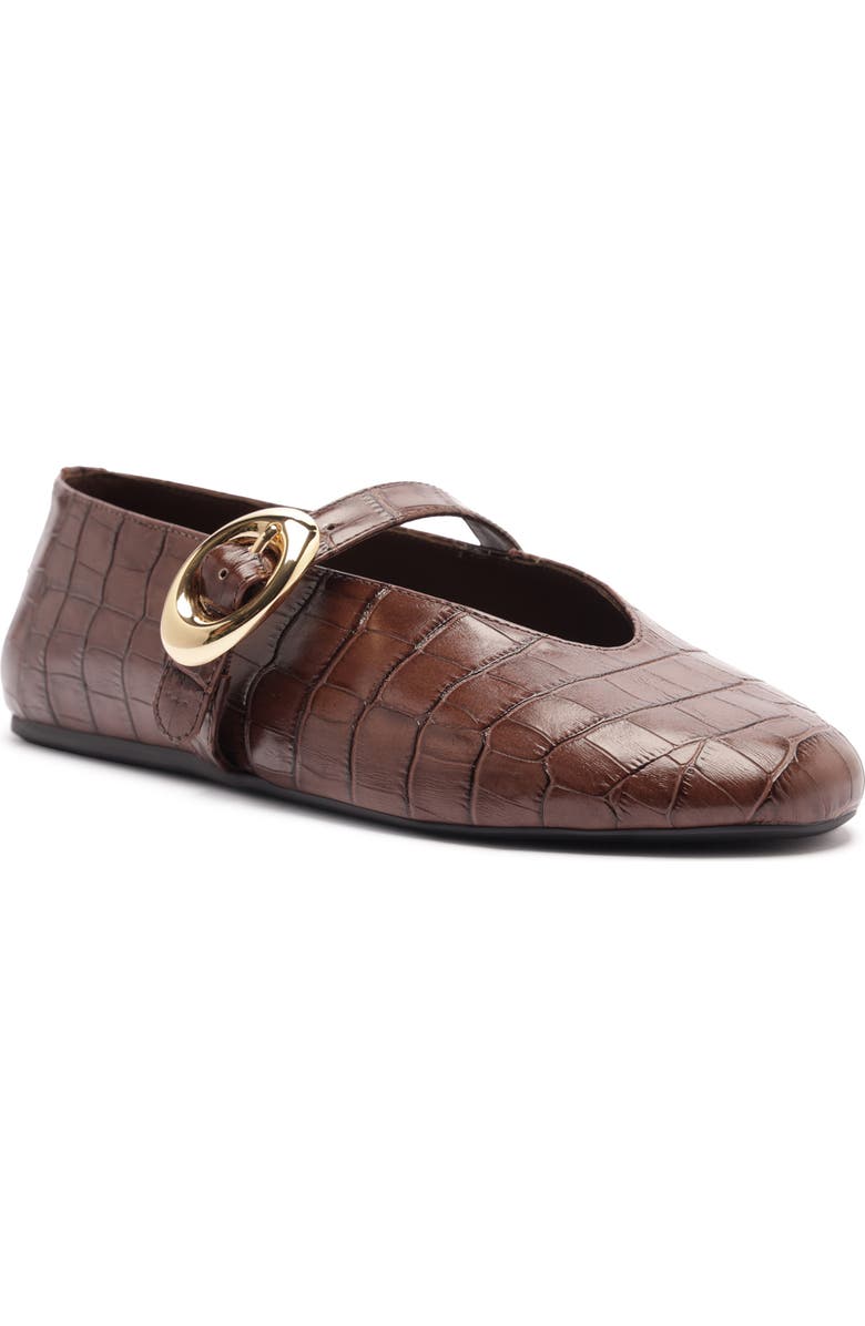 Erica Croc Embossed Ballet Flat