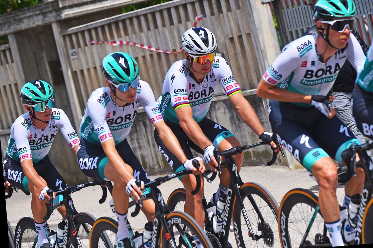 Giro dItalia 2021 104th Edition 7th stage Notaresco Termoli 181 km 14052021 Peter Sagan SVK Bora Hansgrohe Emanuel Buchmann GER Bora Hansgrohe photo Dario BelingheriBettiniPhoto2021