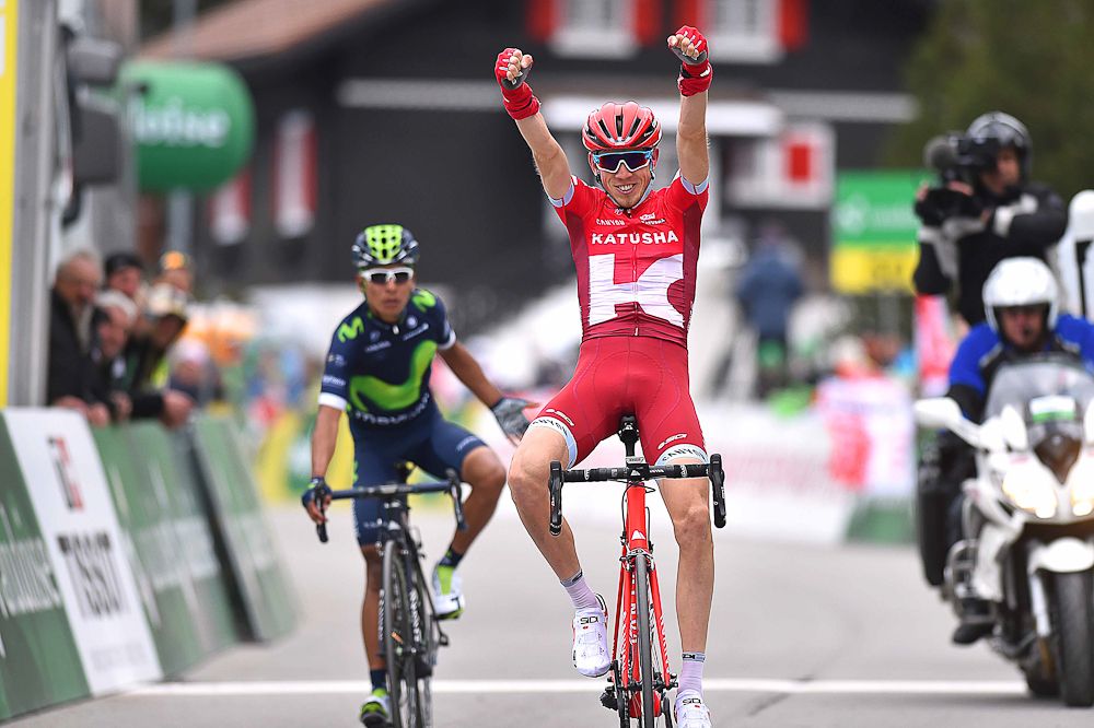 Zakarin's celebration was too early during stage 4 at the Tour de Romandie.