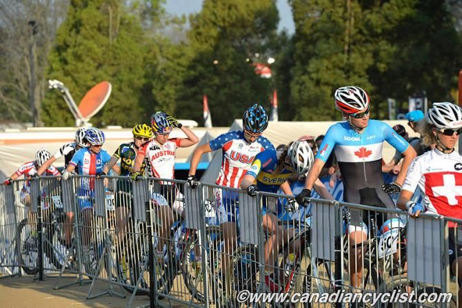 Riders ready at the hand off stn