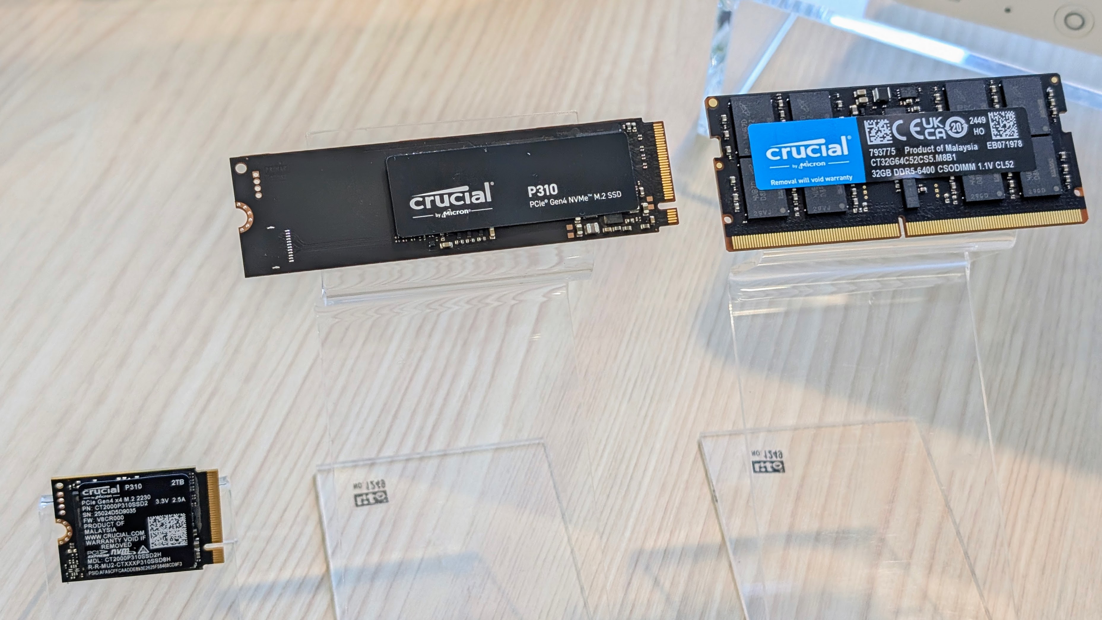 Crucial SSDs on display at Computex 2025