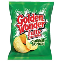 Golden Wonder Cheese And Onion Crisps x 32: £14.89 | Amazon