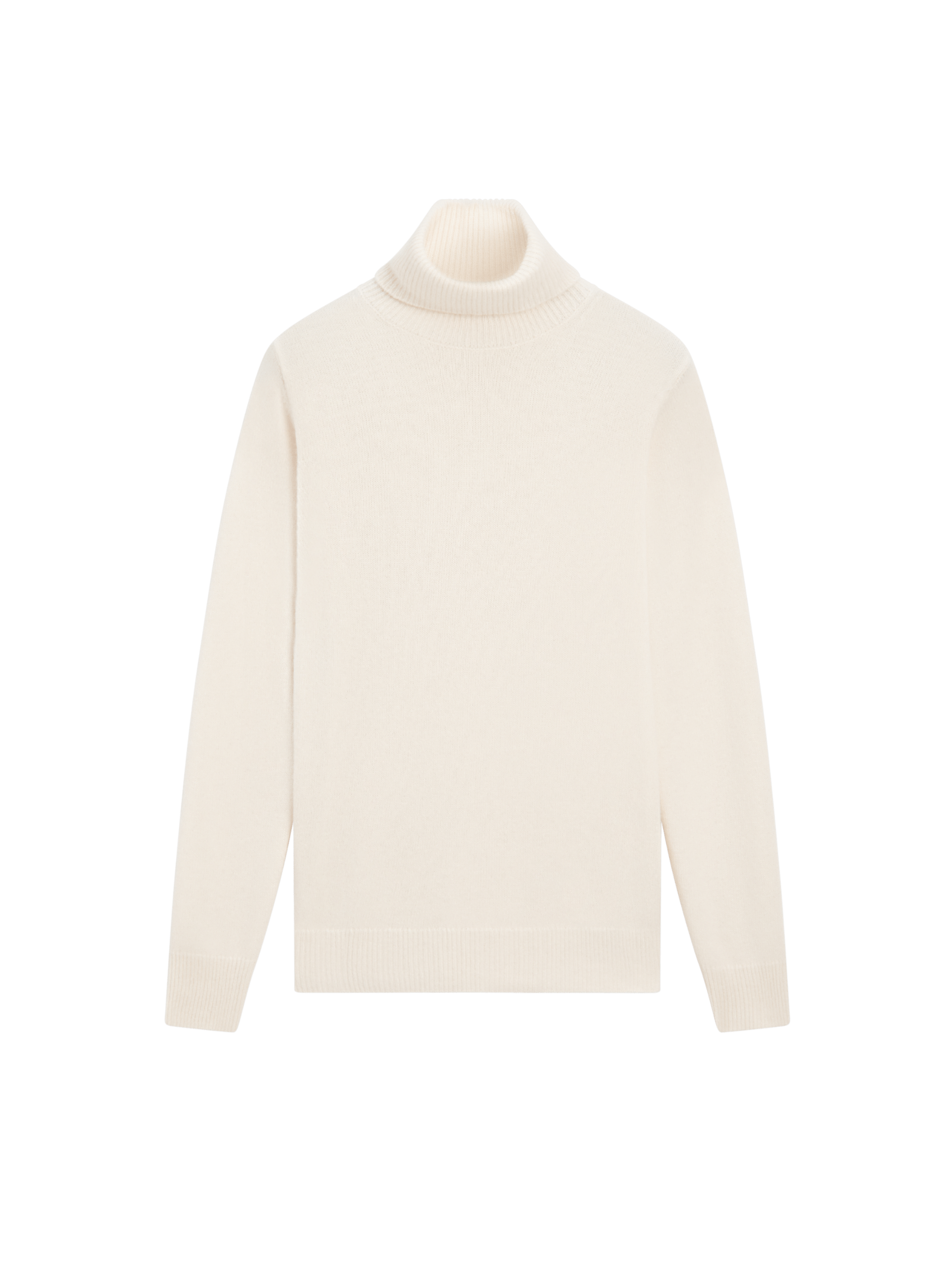 Wool Blend Turtleneck Knit Sweater