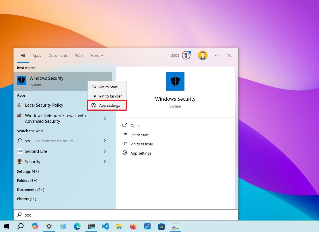 How to reset the Windows Security app to fix problems on Windows 11 and 10