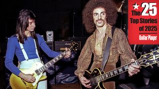 Steve Perry and Neal Schon perform with Journey at a TV show taping at the Japan Center Theater in San Francisco - January 7, 1978. 