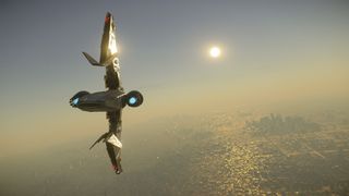 Flying above ArcCorp, courtesy of Ron1n-Kenshin.