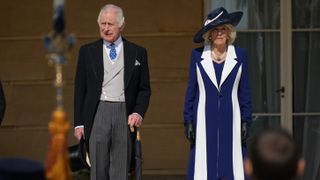 King Charles III and Camilla, Queen Consort during the Garden Party at Buckingham Palace