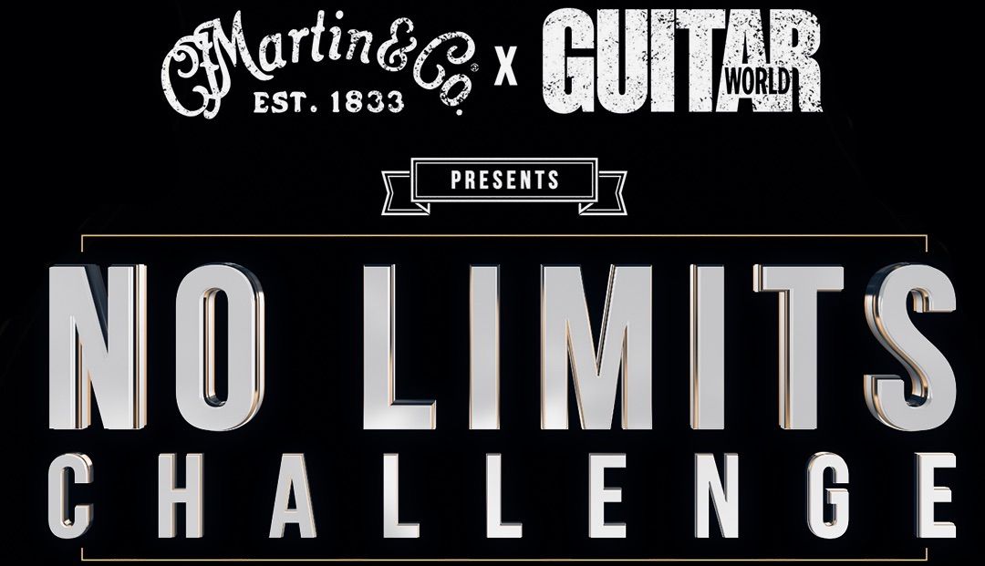 The logo for Martin + Guitar World&#039;s No Limits Challenge contest