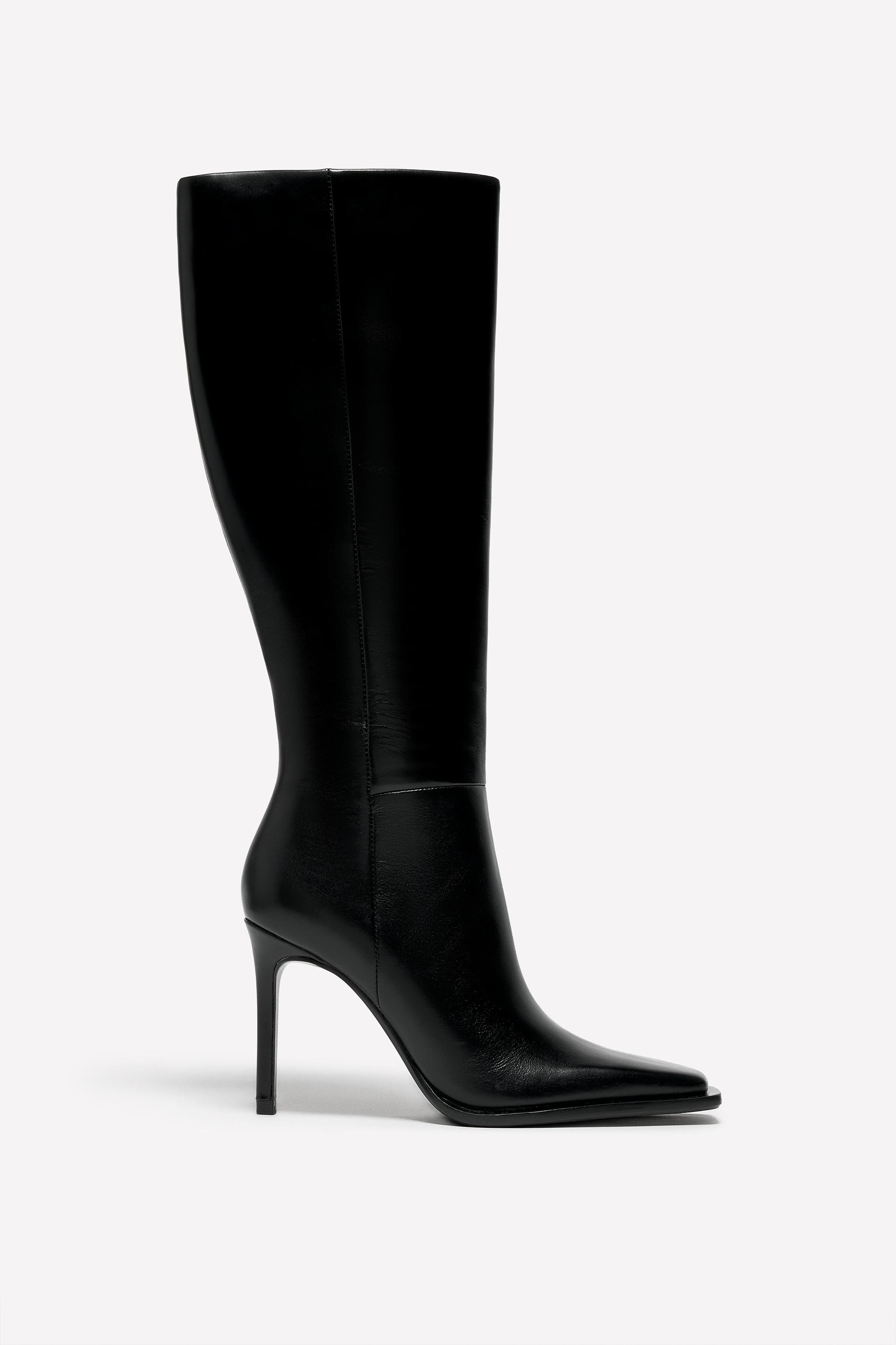 ZARA Leather Heel Boot Ludovic De Saint Sernin X Zara