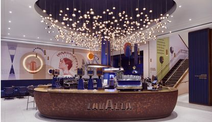 Lavazza flagship store interior, London