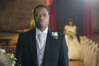 Osi Okerafor as Matthew, about to be jilted at the altar in Casualty
