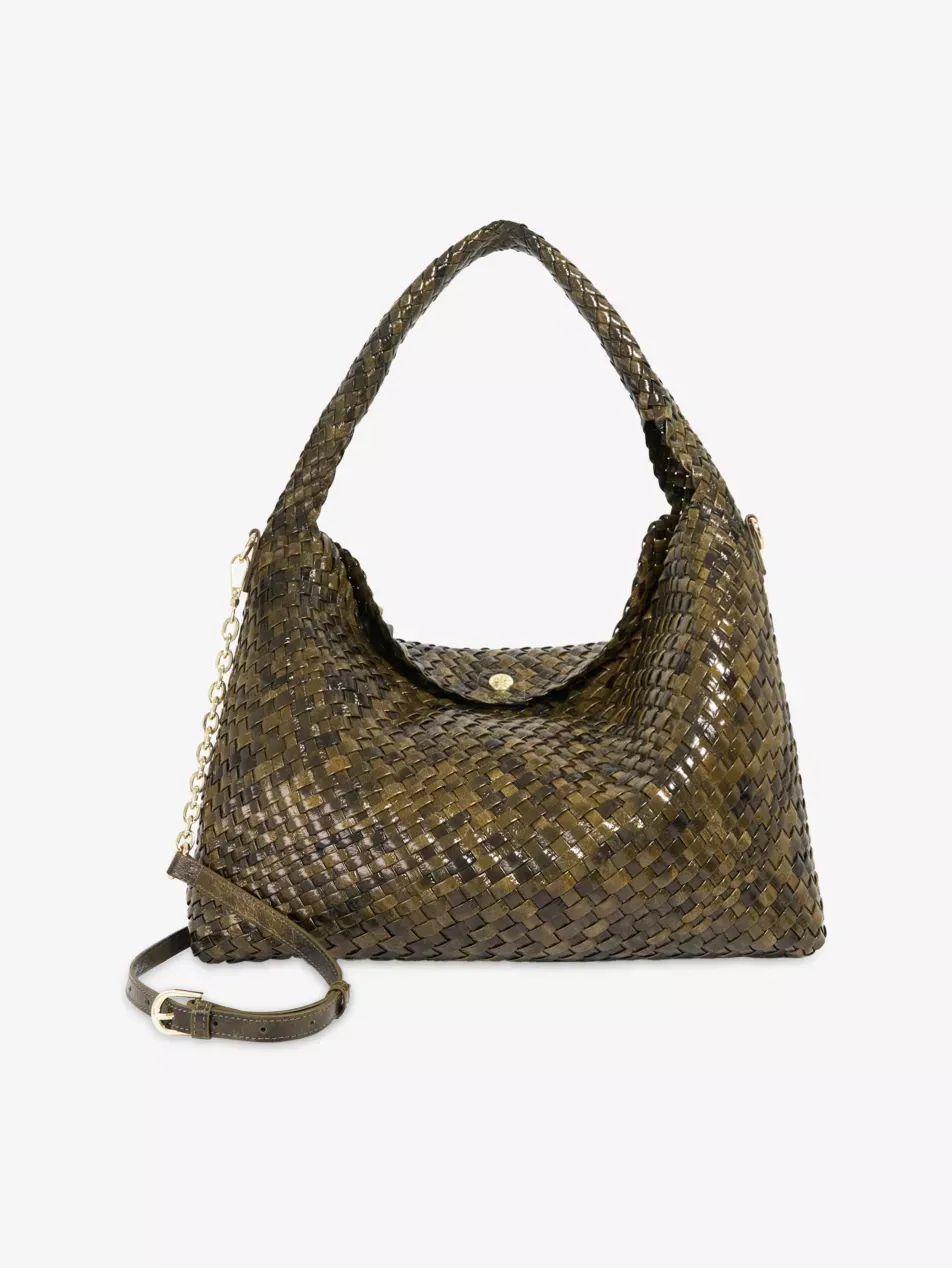 Deliberate Large Faux-Leather Shoulder Bag
