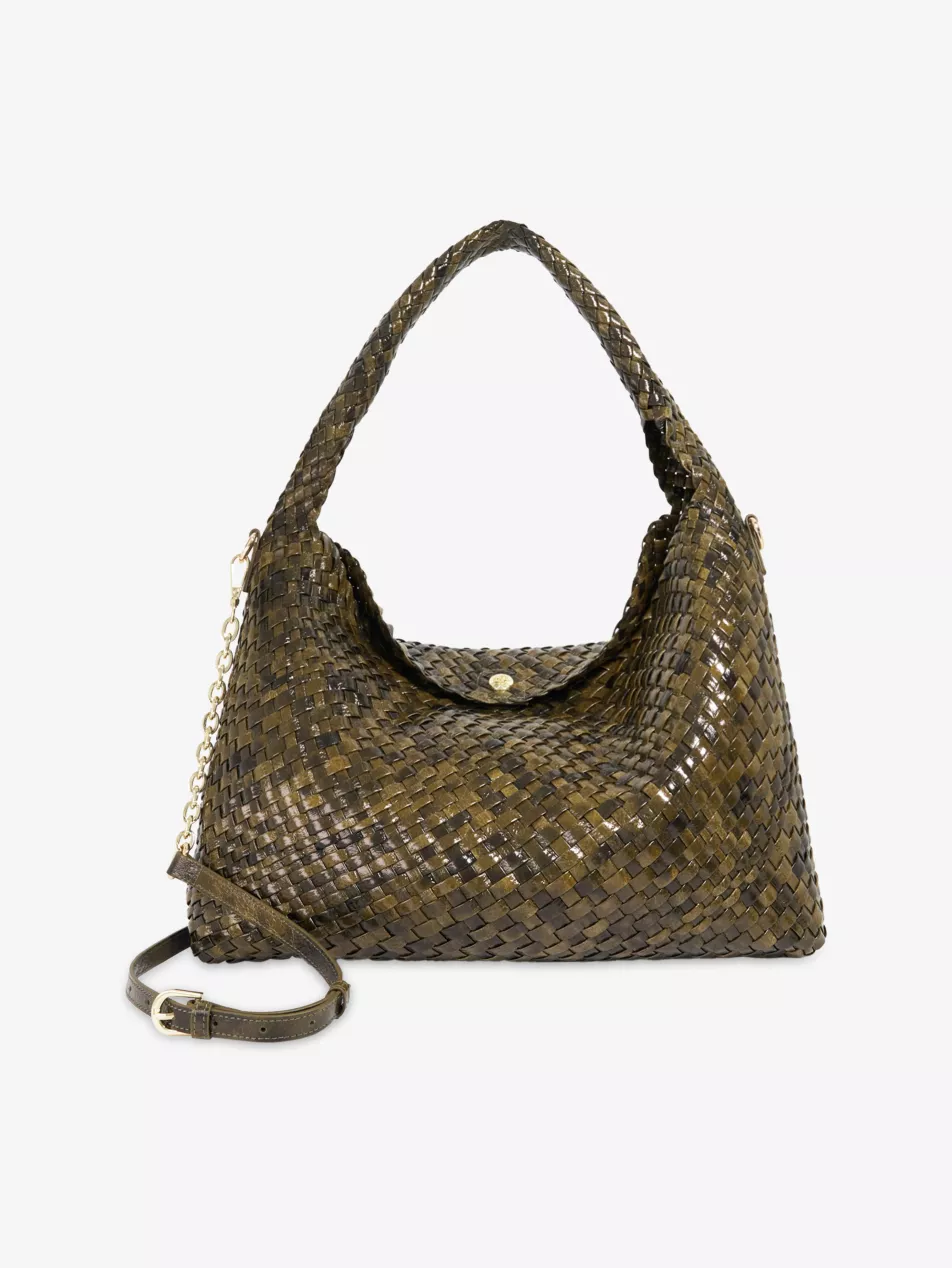 Deliberate Large Faux-Leather Shoulder Bag