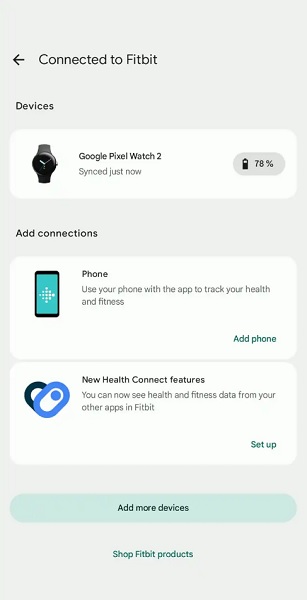 Users can integrate their Health Connect data in Fitbit by tapping the 