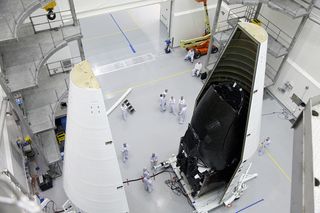 TDRS-K Spacecraft Inside Astrotech Payload