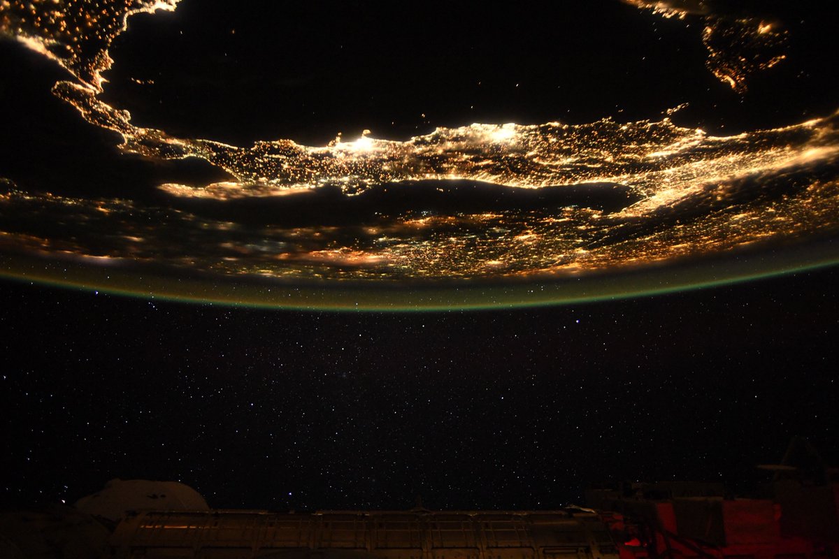 Image of the day: Italy at night from space