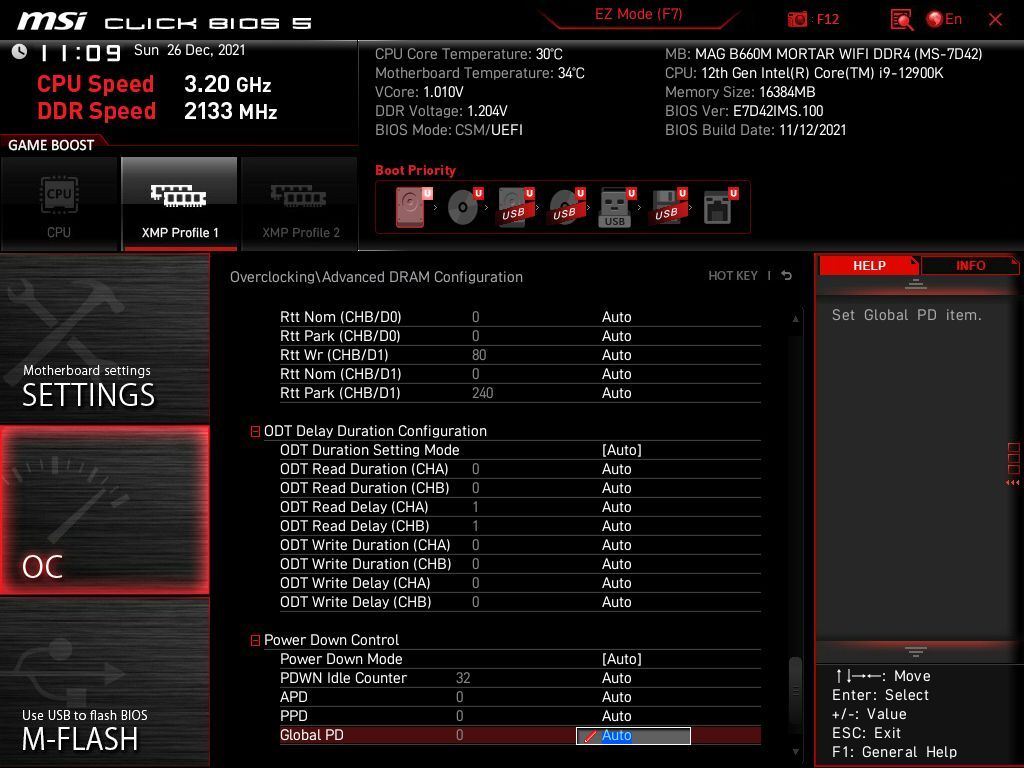 MSI MAG B660M Mortar WIFI DDR4