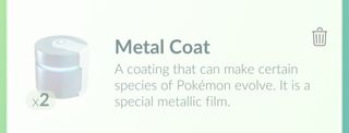 Pokemon Go Evolution Items - Metal Coat
