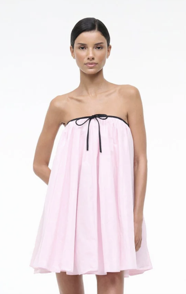 Staud, SOFIA DRESS PUFF PINK