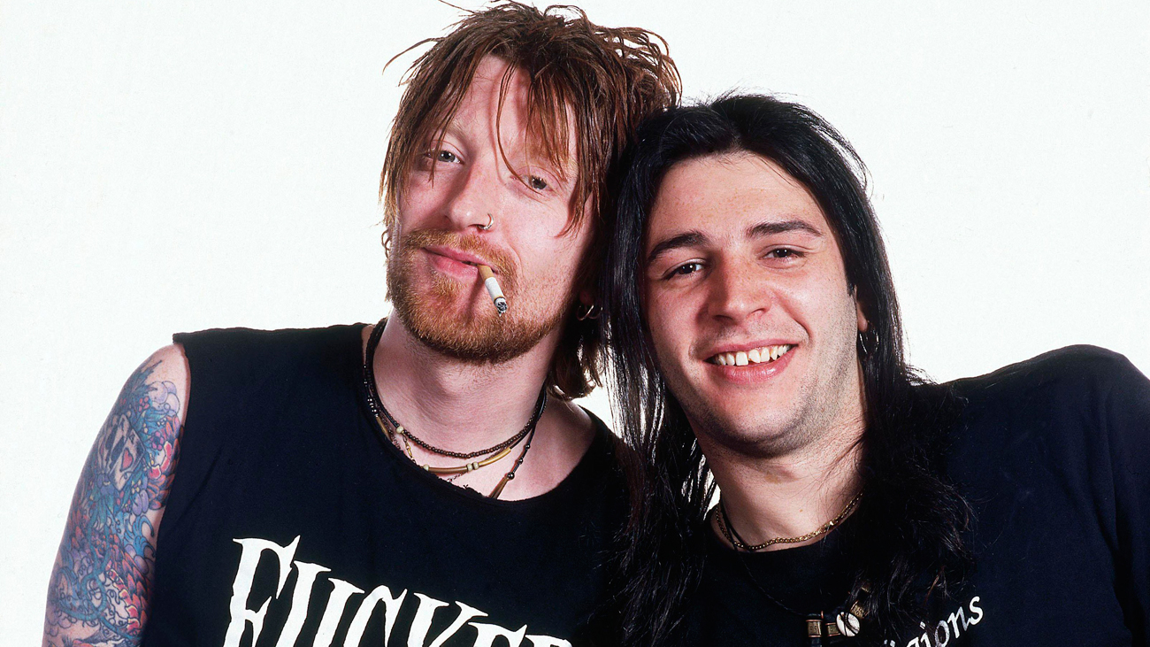 A photo of Danny McCormack with Ginger Wildheart